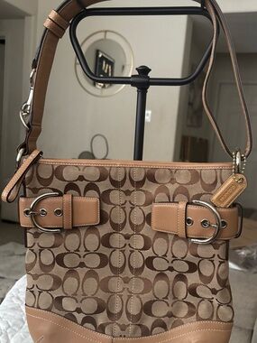 Retired Coach Signature Buckle Crossbody Bag